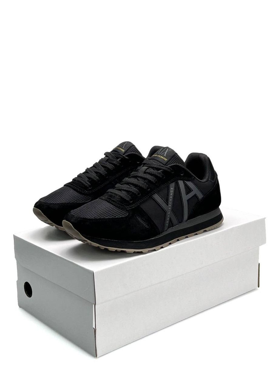 Черные демисезонные кроссовки мужские No Brand Exchange AX All Black