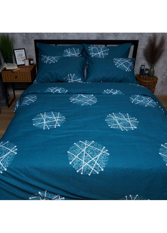 Комплект постільної білизни Satin Elit «» Полуторний Євро 160х220 наволочки 4х50х70 (MS-820008283) Moon&Star Crystal Threads (356115677)