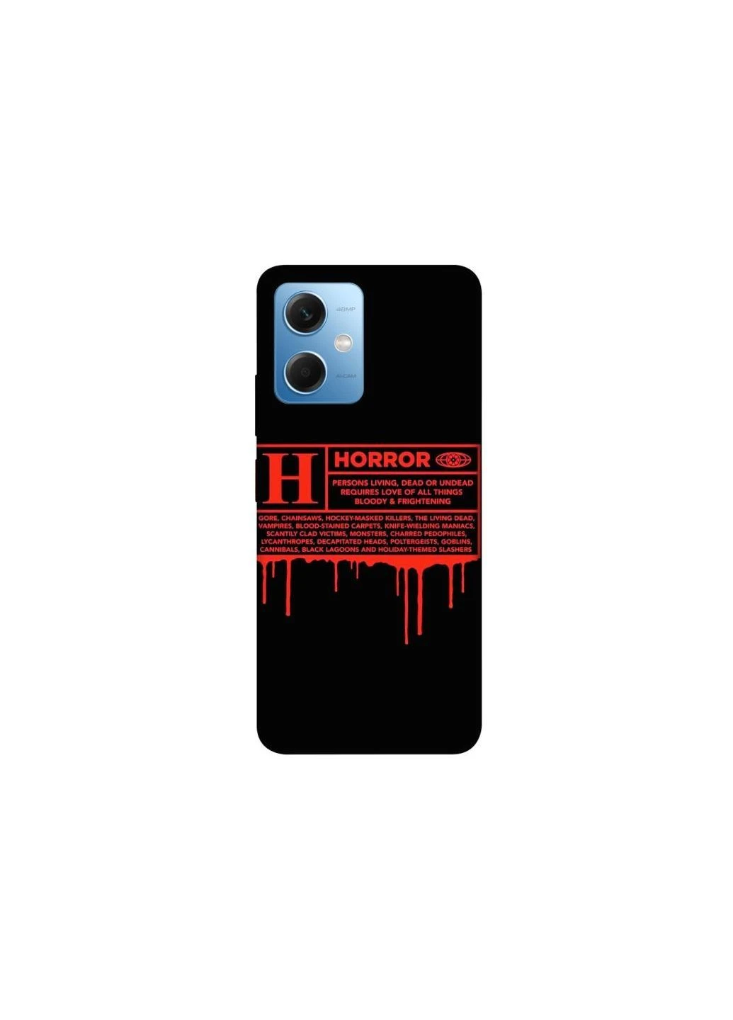 Чохол на Xiaomi Redmi Note 12 5G Horror Halloween Frontalka (363880879)