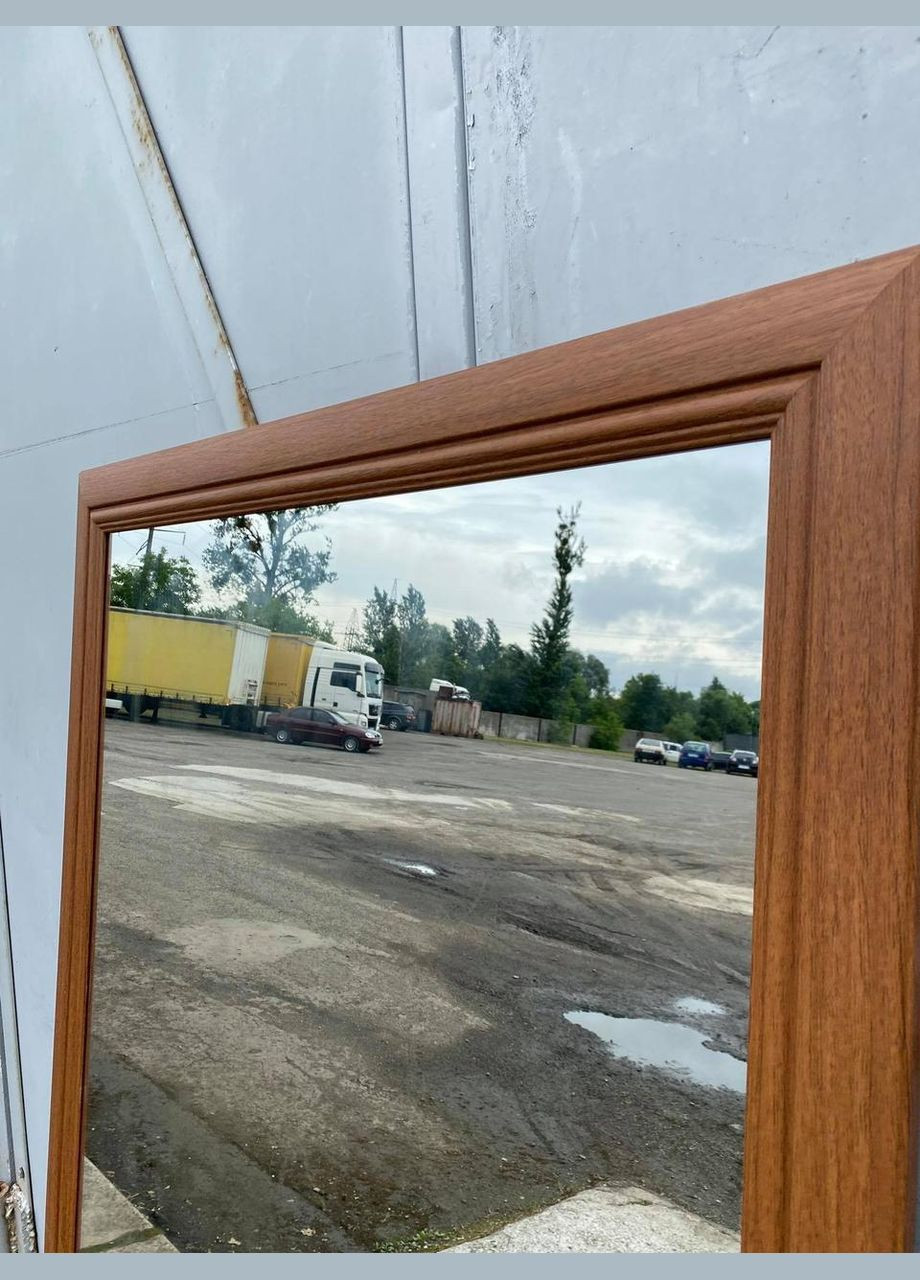 Зеркало настенное 200 х 80 см большое в полный рост ростовое в классической раме в цвете орех лесной напольное No Brand (333823294)