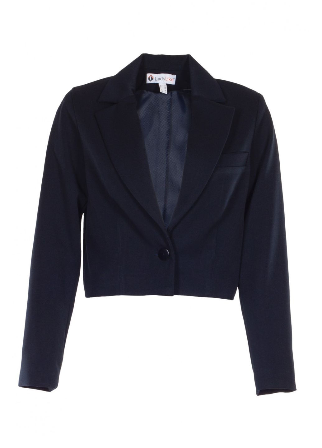 Темно-синий женский жакет женский стильный короткий (ll205560063) LadyLike - всесезон
