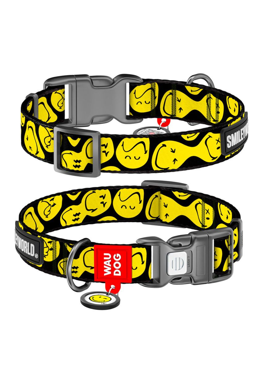 Ошейник для собак нейлоновый Nylon с QR-паспортом, S, Ш 15 мм, Дл 25-35 см WAUDOG (323205384)