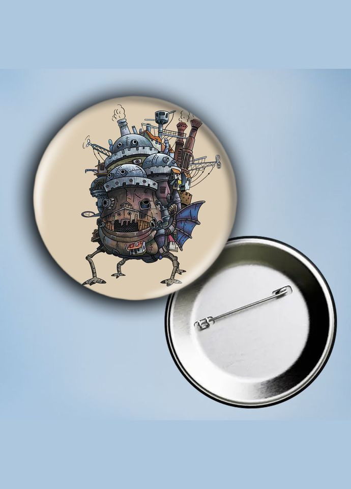 Значок на булавці Аніме Ходячий замок #1 металевий 56 мм No Brand (304508278)