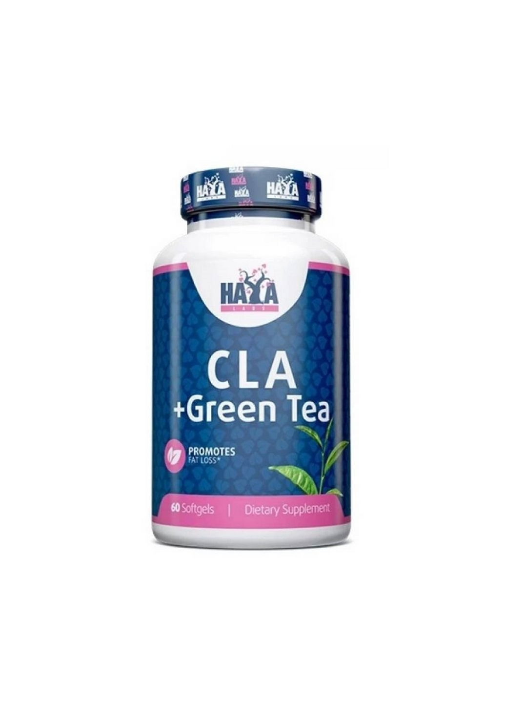 Жироспалювач CLA + Green Tea, 60 капсул Haya Labs (294925352)