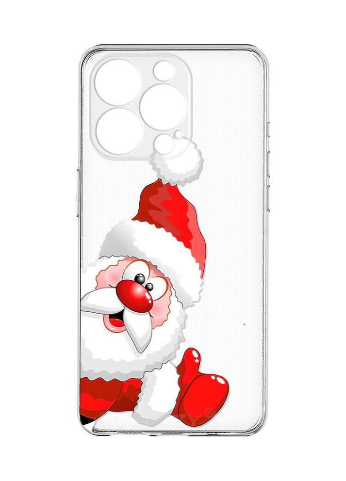 Чохол із захистом камери на iPhone 15 Pro:: Санта Клаус (новорічний принт 151) Creative (362968289)