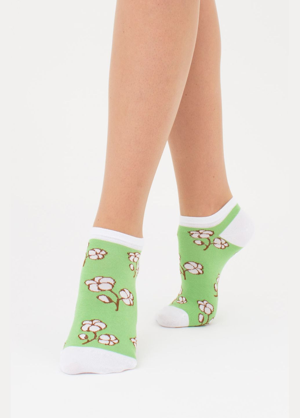 Зелені набір жіночих шкарпеток 2 пари Giulia абстрактні (302820496)