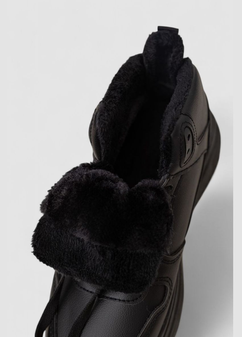 Кроссовки женские зимние на меху Ager 248RAM09 чёрные демисезоны (340052197)