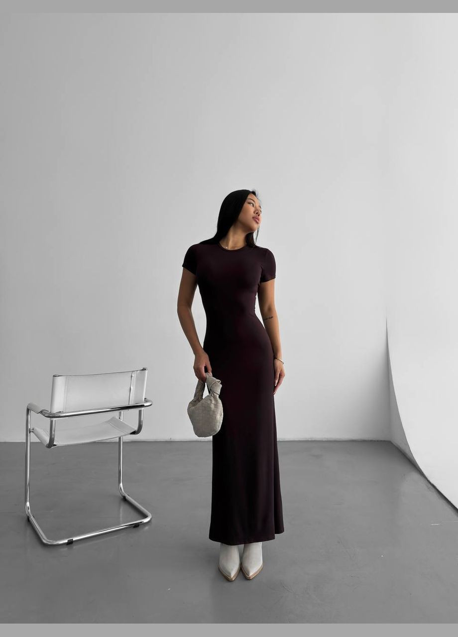 Коричнева кежуал сукня N.Family однотонна