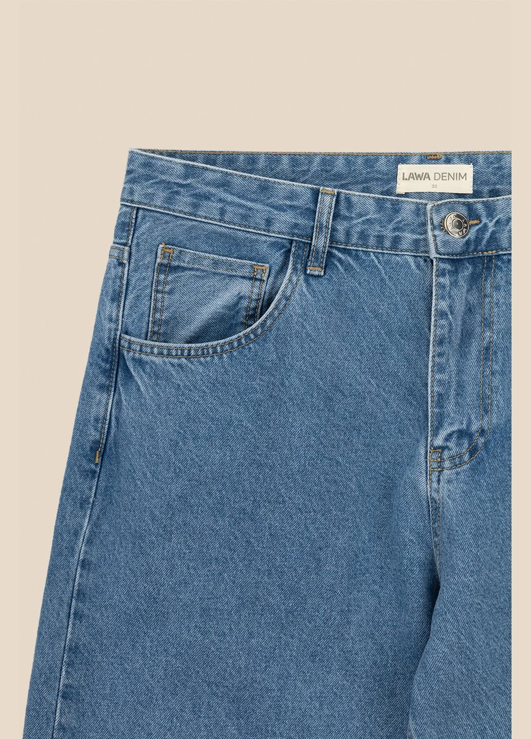 Синие демисезонные джинсы мужские mtc02306 синий shop (2000999141461) Baggy fit LAWA