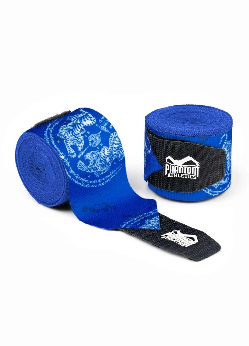 Бинты для бокса Muay Thai Blue 400cm. (4м.) Phantom (345710794)