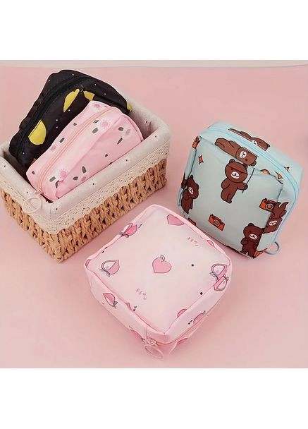 Органайзер чехол для прокладок розового цвета с персиками. No Brand (370290415)