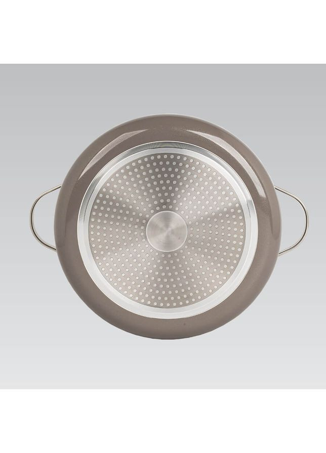 Кастрюля с крышкой MR-4009-24 4.1 л 24 см бежевая Maestro (348133338)