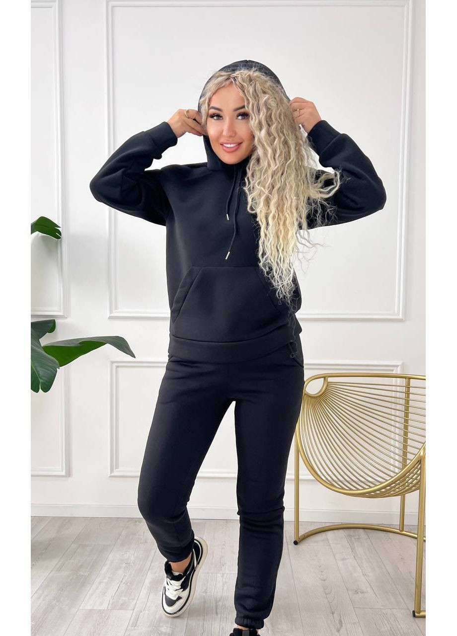 Костюм2-ка двійка тринитка на флісі худі з капюшоном та штани Джогери Україна (364653079)