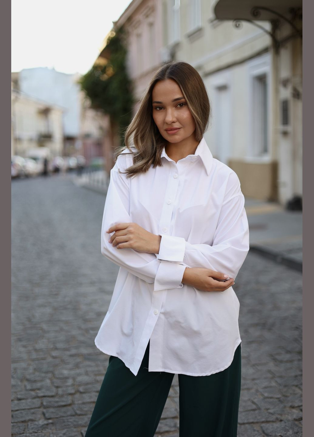 Базова жіноча сорочка оверсайз Vakko (346477099)