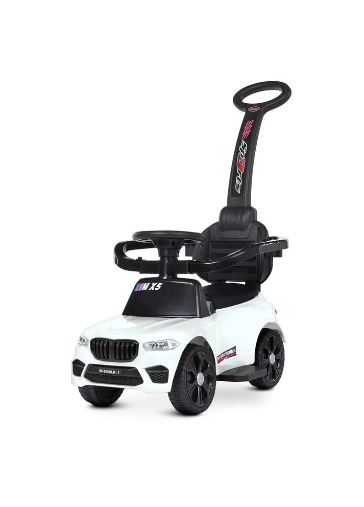 Машинка дитяча 3в1 каталка-толокар радіокерована біла (M 4850LR-1) Bambi (393928459)