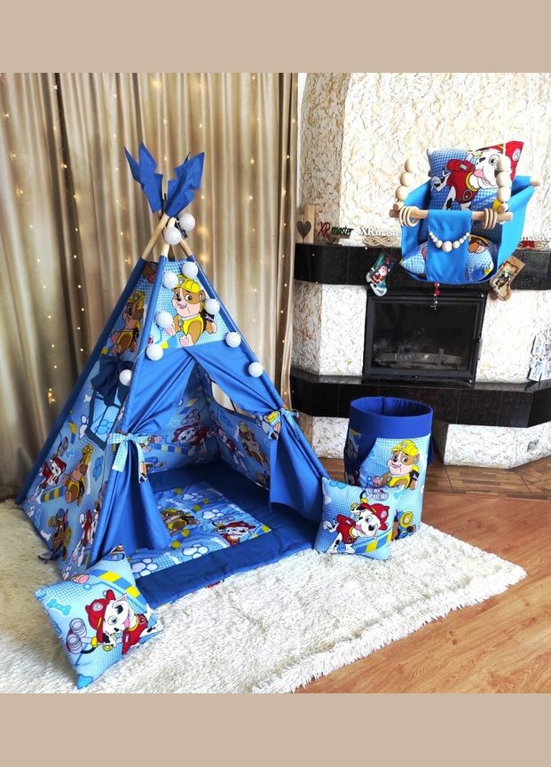 Підвісна гойдалка Щенячий патруль на синьому 2, гойдалка для дітей No Brand (316256773)