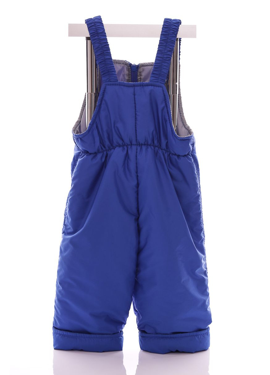 Голубой демисезонный комбинезон на флисе для девочки со снеговичками ноль кроха синий см (27996) BABYKROHA