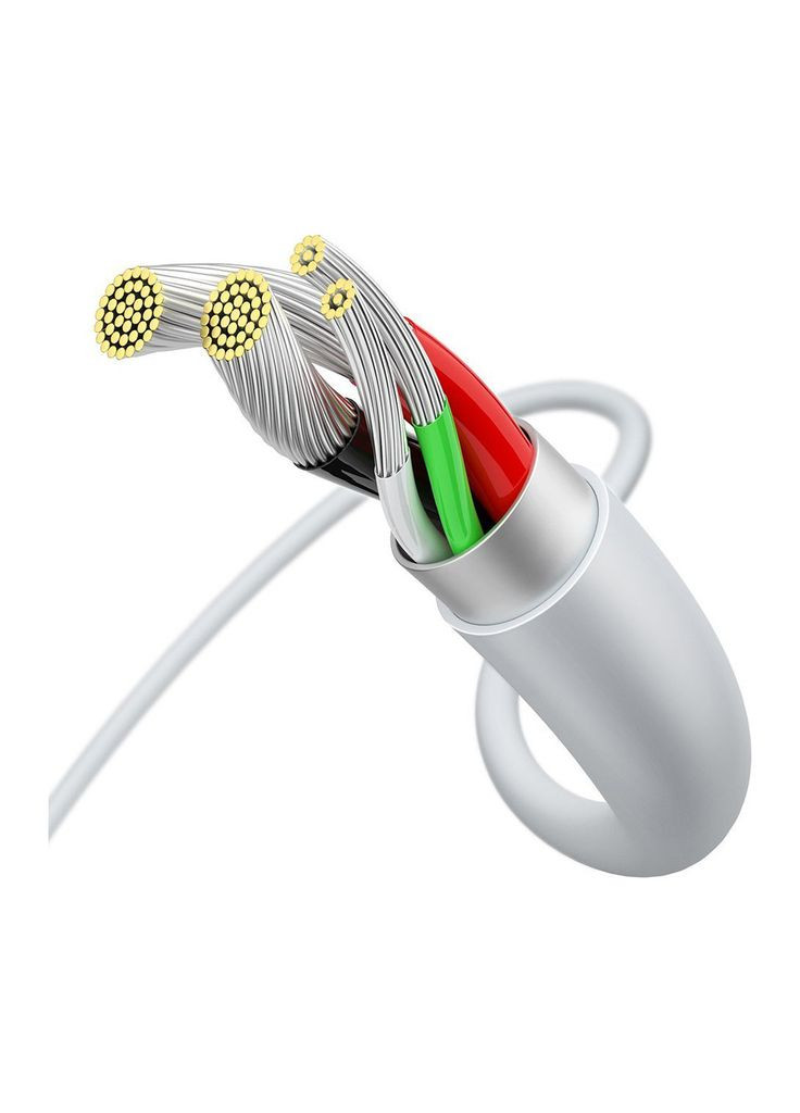 Дата кабеля (m497066) Baseus USB 2.0 AM to Micro 5P 1.0m 2A white (367070603)