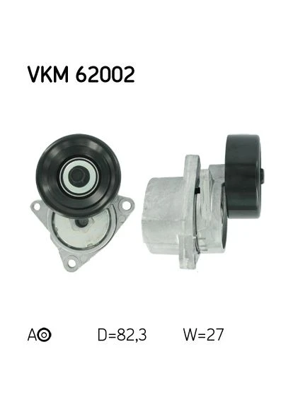 Натяжитель ремня с роликом SKF VKM 62002 (400298952)