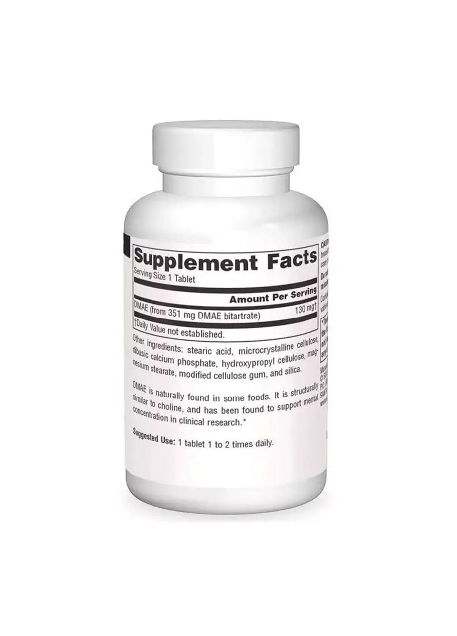 DMAE 351mg - 50 tabs Source Naturals (369398658)