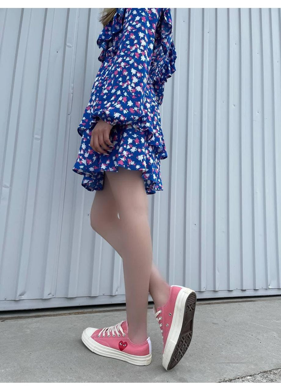 КЕДЫ ЖЕНСКИЕ CONVERSE CDG LOW PINK КОНВЕРС No Brand розовые демисезоны (368858159)