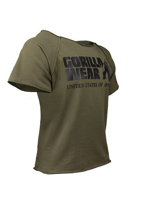 Комбинированная футболка classic work out хаки (06369022) Gorilla Wear