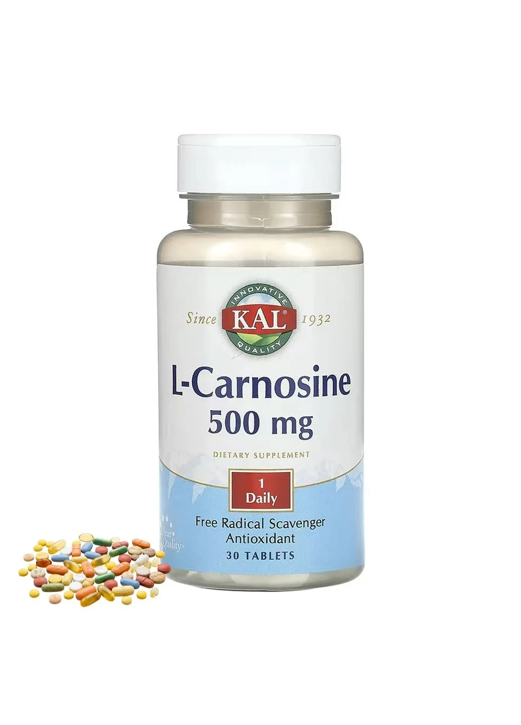 L-Carnosine 500mg - 30 caps KAL (368991707)