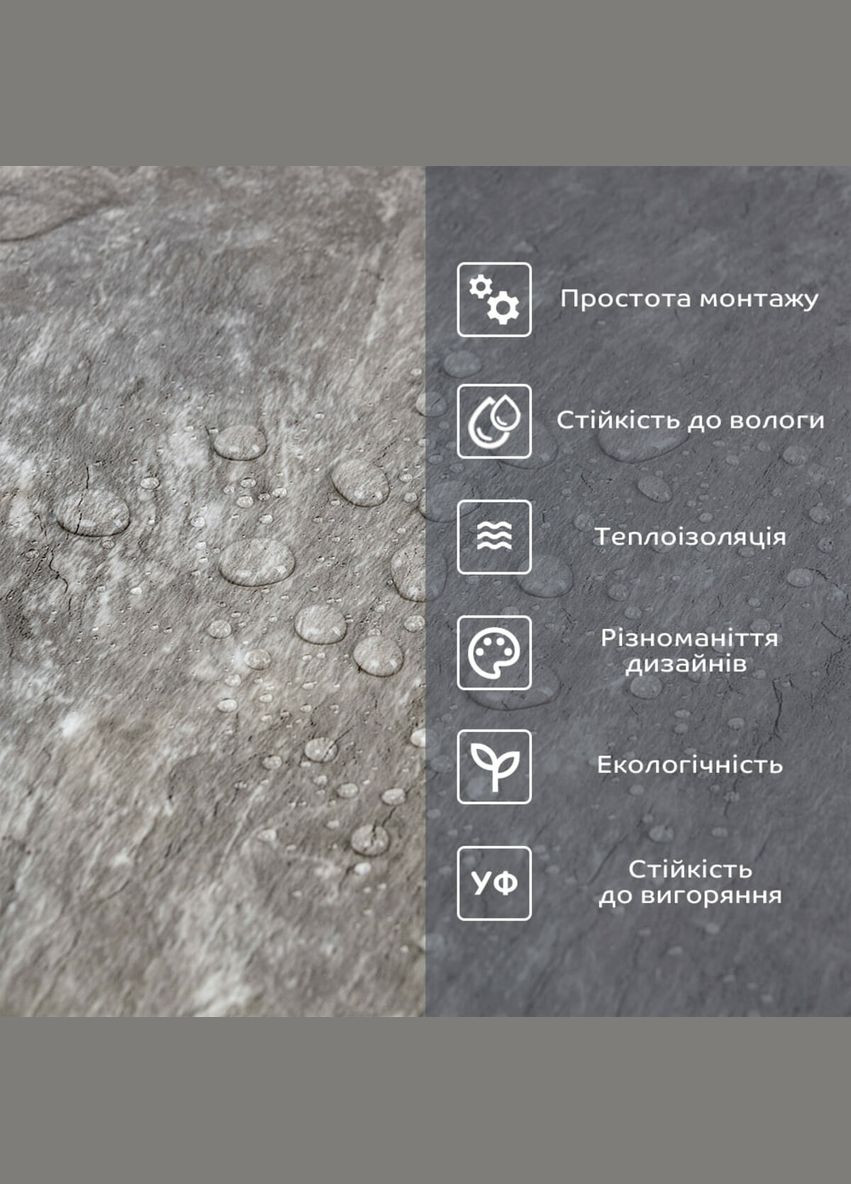 Самоклеющаяся виниловая плитка в рулоне серый мрамор 3000х600х2мм Глянцевая SW-00001286 No Brand (316051034)