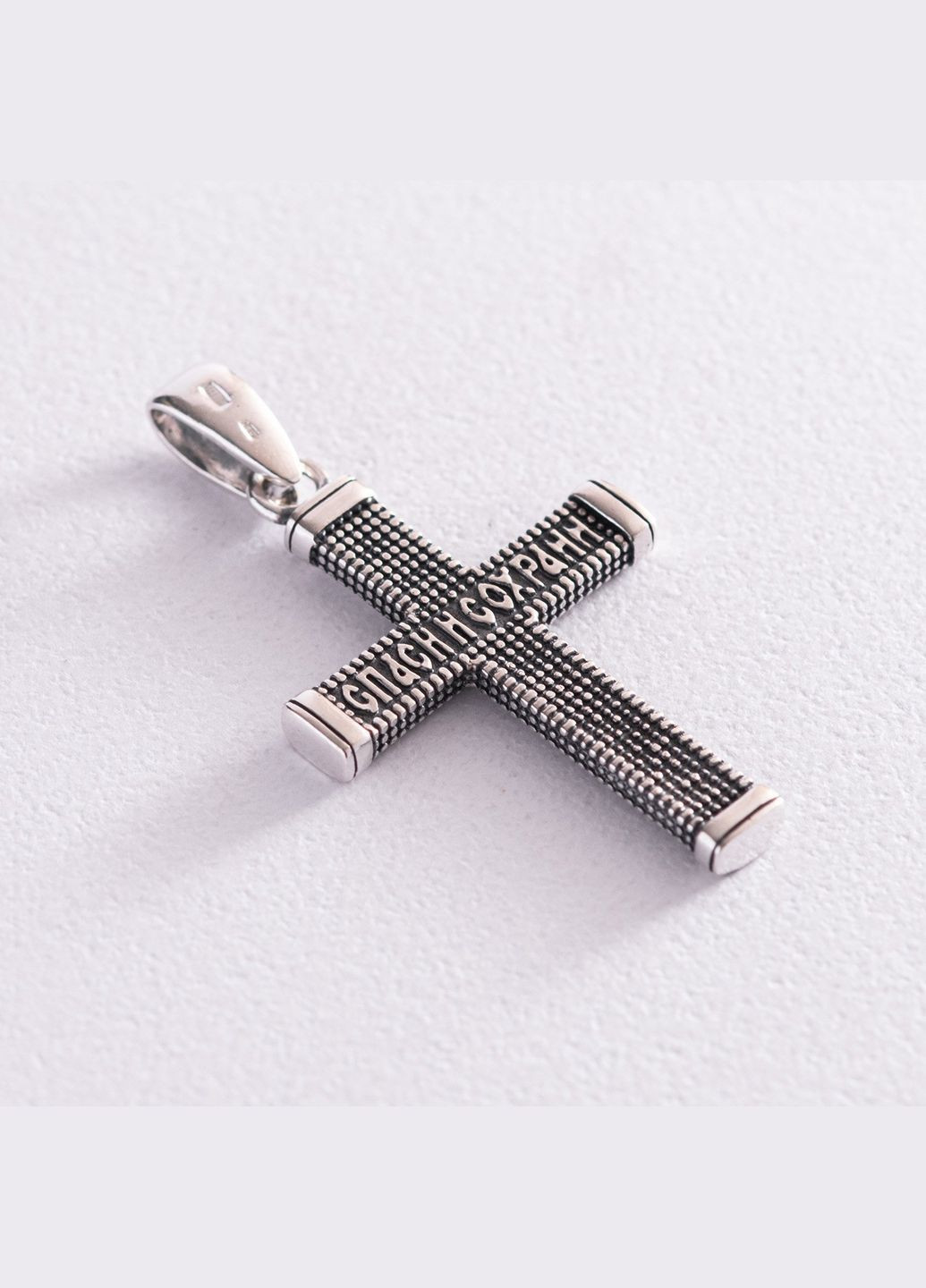 Срібний хрест Спаси і збережи 133105 Oniks (264393067)