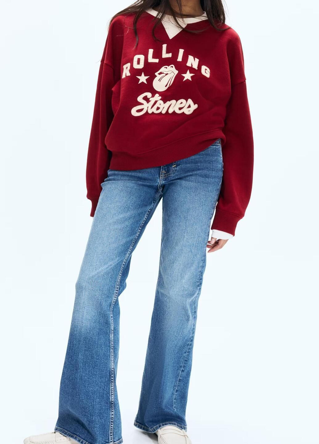 Красный демисезонный свитер H&M