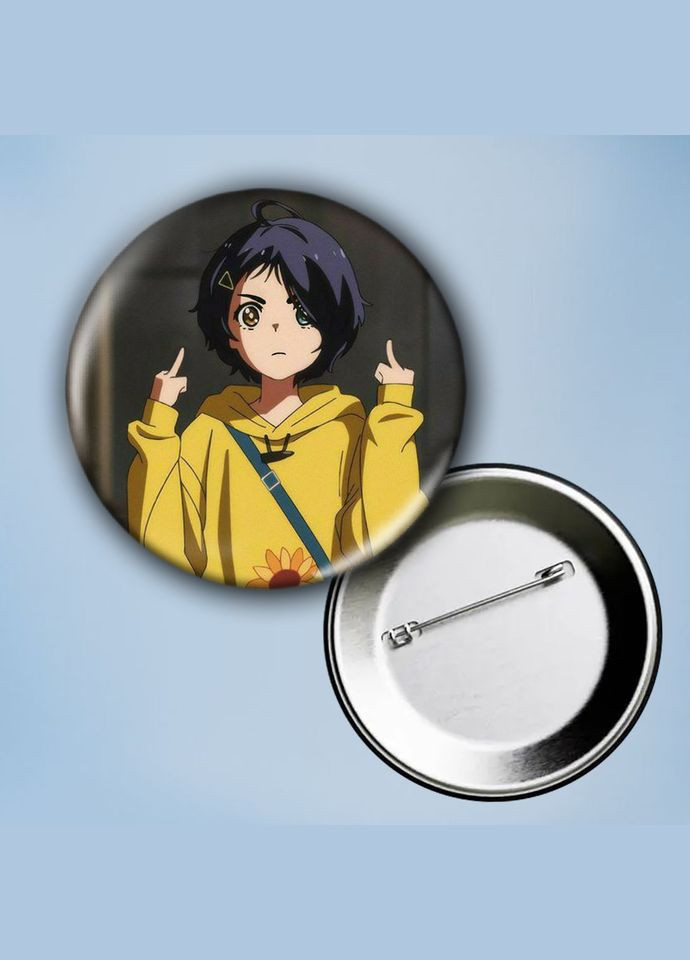 Значок на булавке Аниме Приоритет чудо-яйца #4 металлический 56 мм No Brand (304508334)