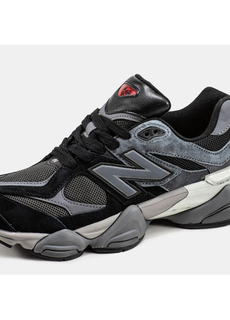 Сірі Осінні кросівки чоловічі new balance 9060 black grey нью беланс 9060 No Brand