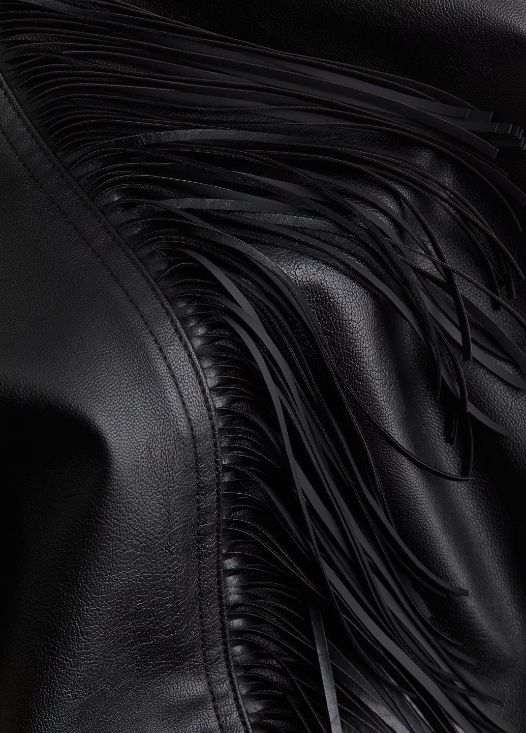 Черная однотонная юбка H&M