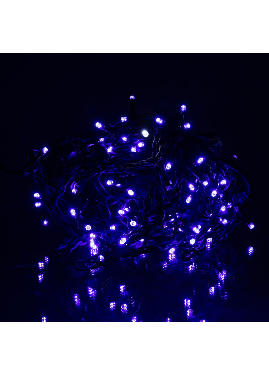 Новогодняя гирлянда уличная Бахрома 6 м 105 LED черный провод Синий 6МBBL Garlando (366219569)