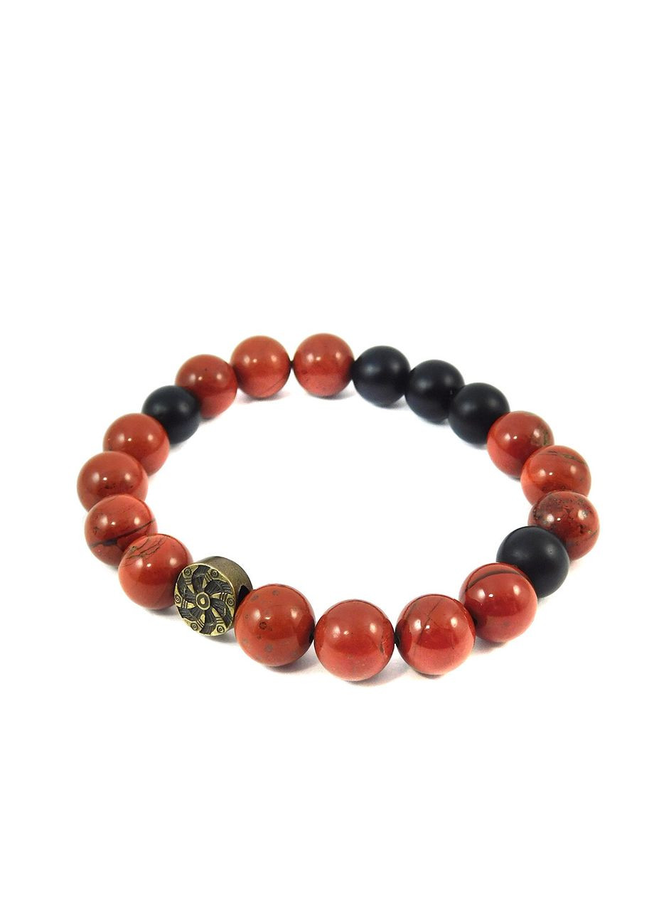 Браслет "Щит і символ" Яшма, Шунгіт синтетичний 15 Fursa fashion (324628779)