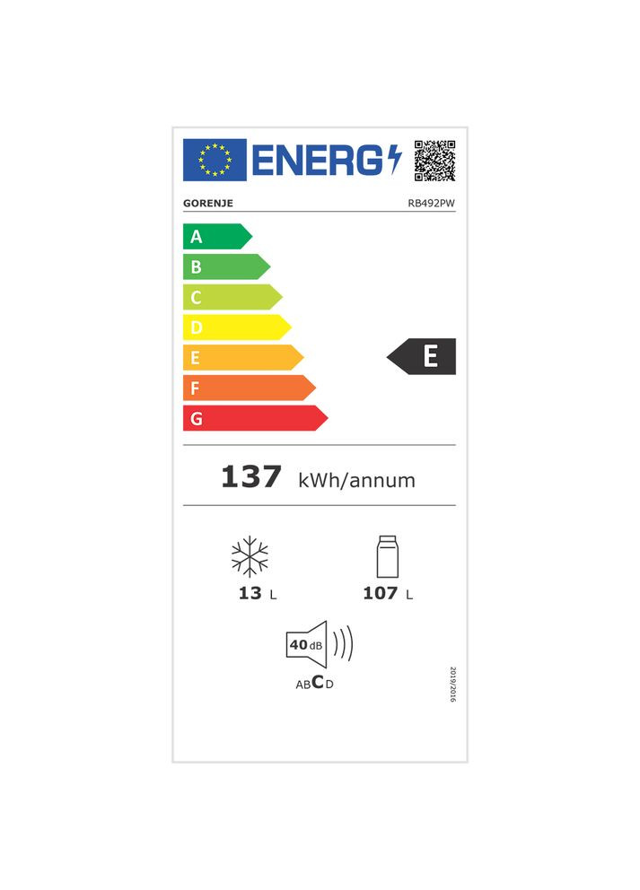 Холодильник RB492PW (HTS12862) Gorenje (316552437)