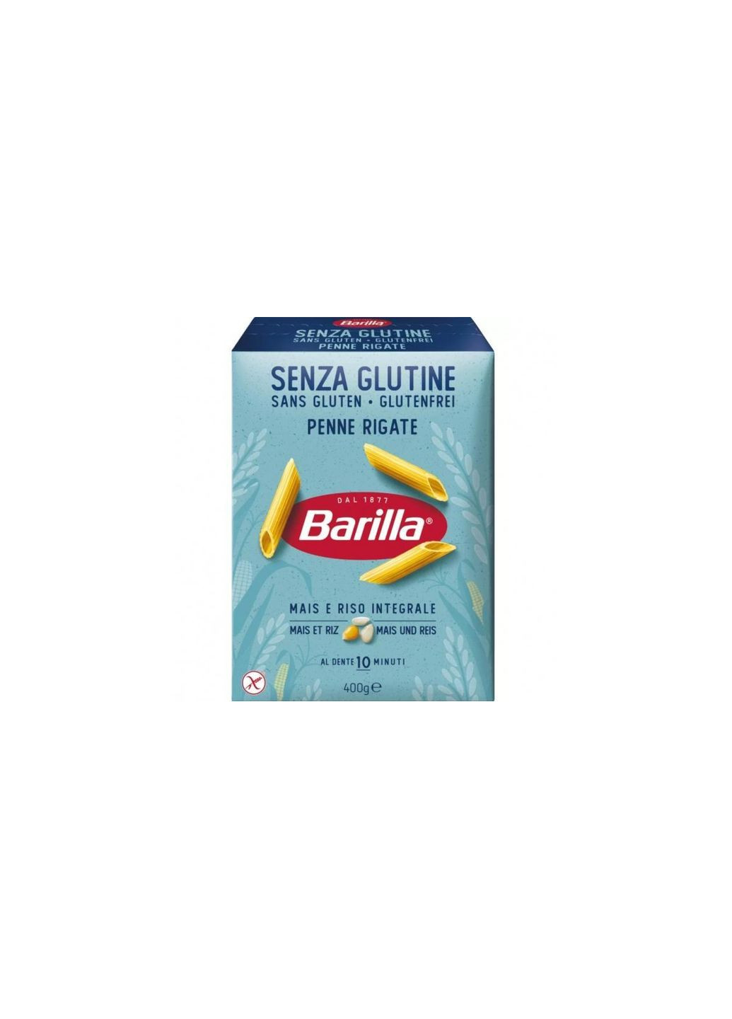 Безглютенові макарони Senza Glutine Penne Rigate 400г. Barilla (324219603)