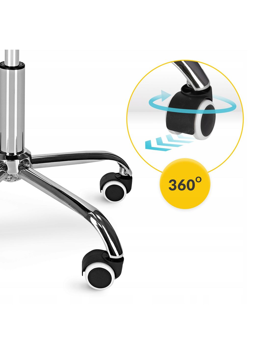 Стілець для майстра Ergo регульований, без спинки, на коліщатах Blue (P-5907739319616) 4FIZJO (333652160)