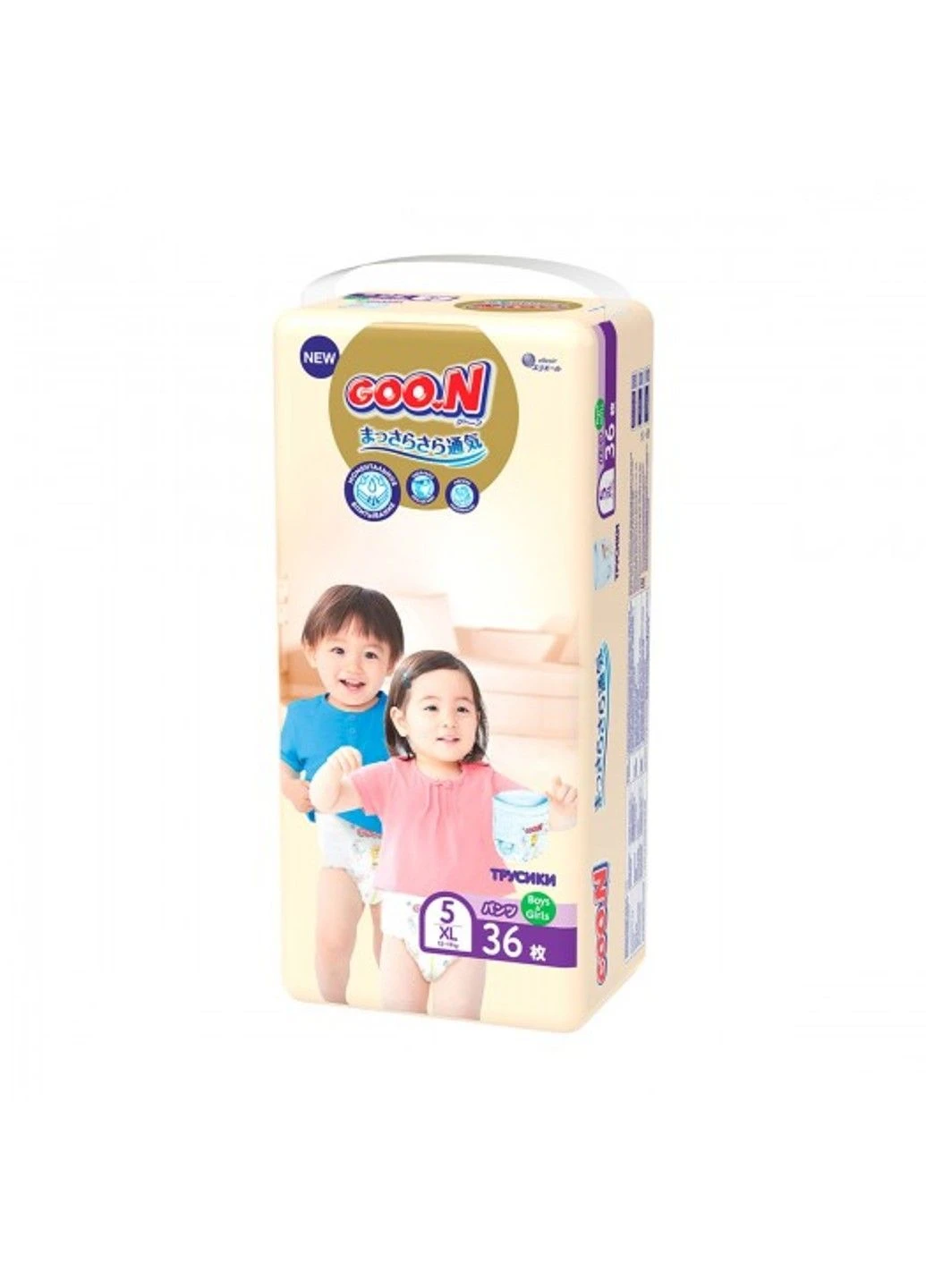 Трусики-подгузники Premium Soft для детей (XL, 12-17 кг, 36 шт) Goo.N (330830534)