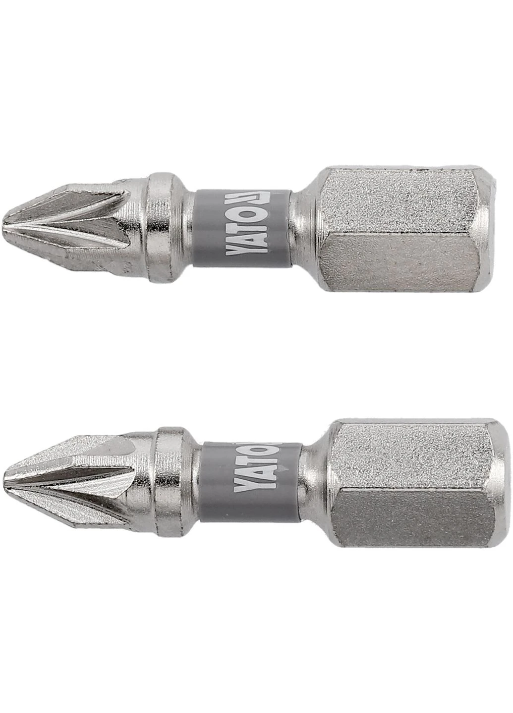 Насадка викруткова PZ1 х 25мм. HEX 1/4", покрита нікелем, 2шт.[10] YATO (392892210)