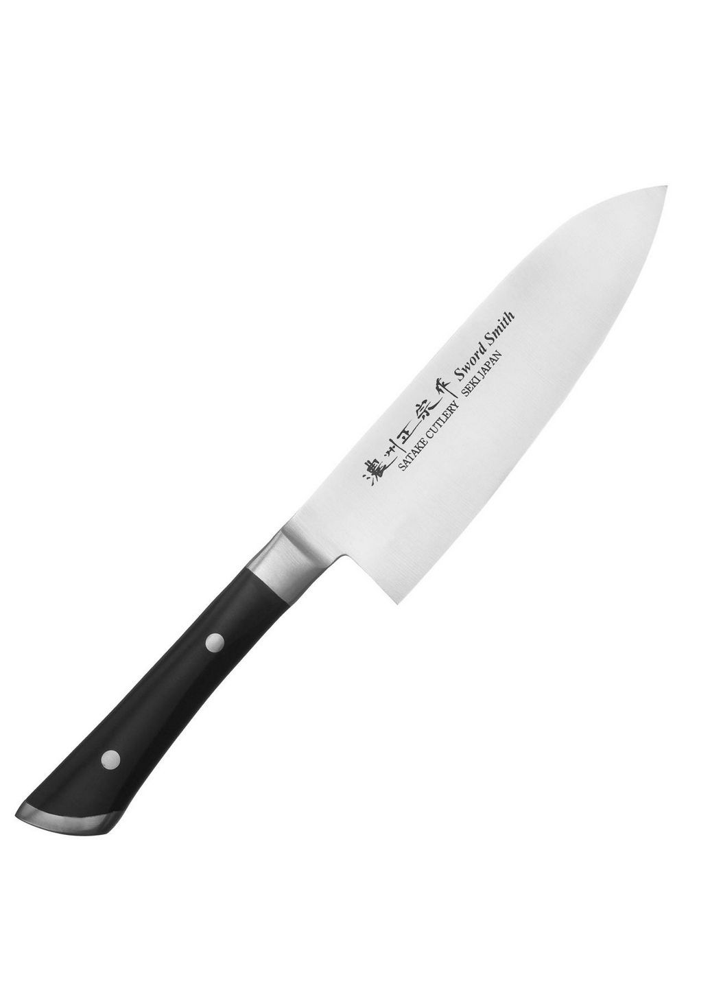 Кухонный японский нож 17 см Satake чёрные,