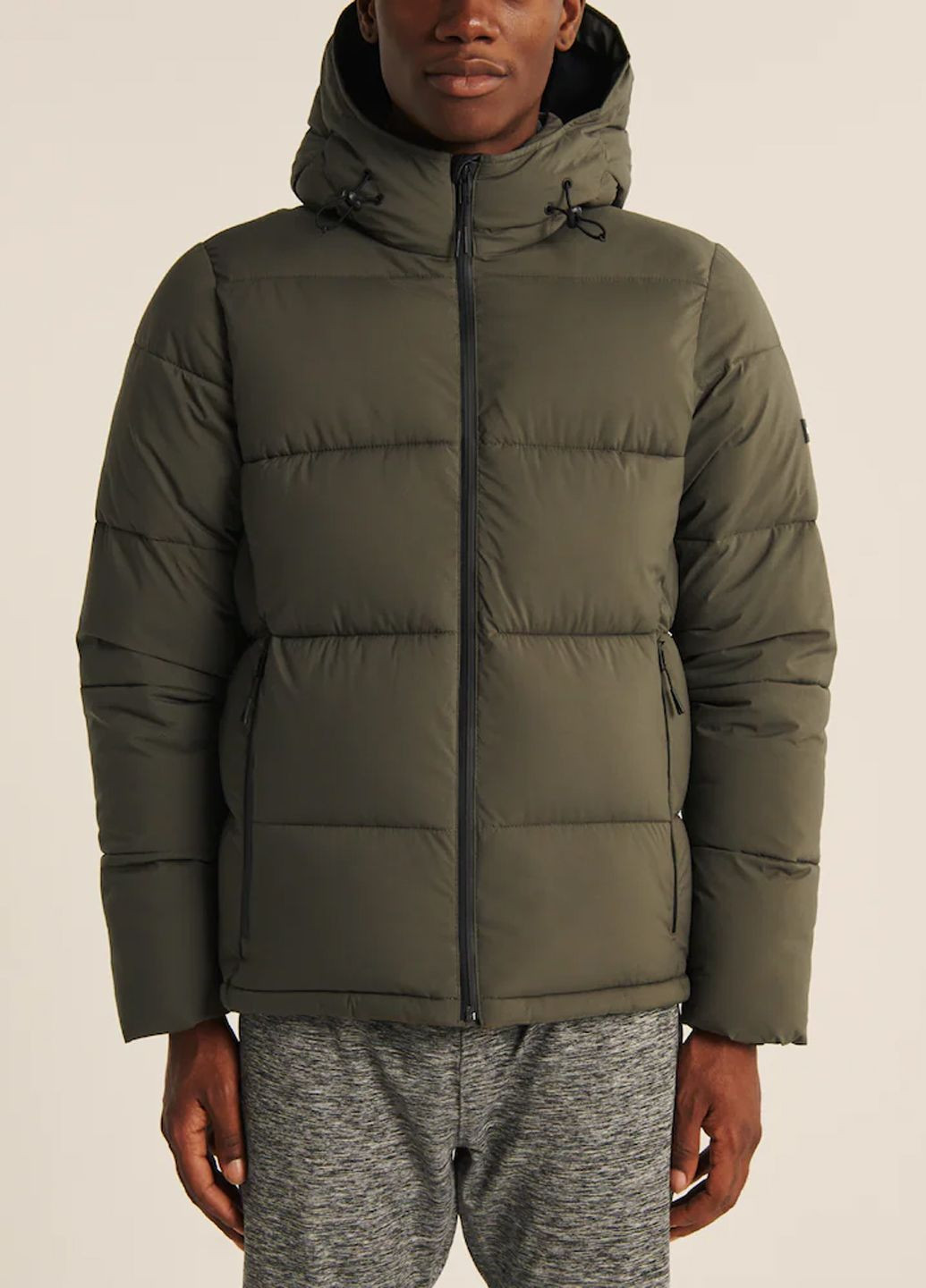 Зеленая демисезонная куртка зимняя - мужская куртка af8538m Abercrombie & Fitch