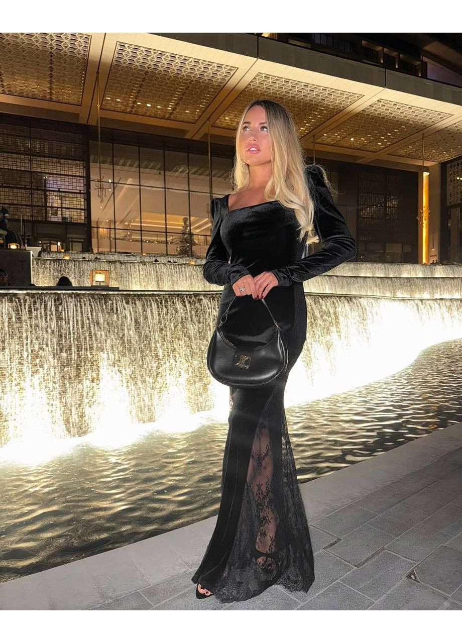 Черное праздничный, коктейльное, вечернее, кэжуал женское платье силуэтная Asi.Store.ua