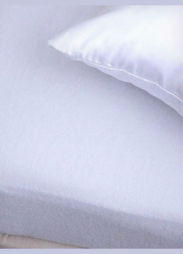 Простирадло Махрова і 2 наволочки Євро 200х230 білий (П4К-mahra70-70-49) No Brand (306633330)