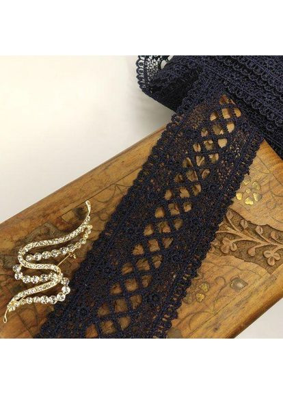 Кружево макраме 5,5см (20м) Колір - Синій темний (20-S60351B-3-3) Plus-plus (352749775)