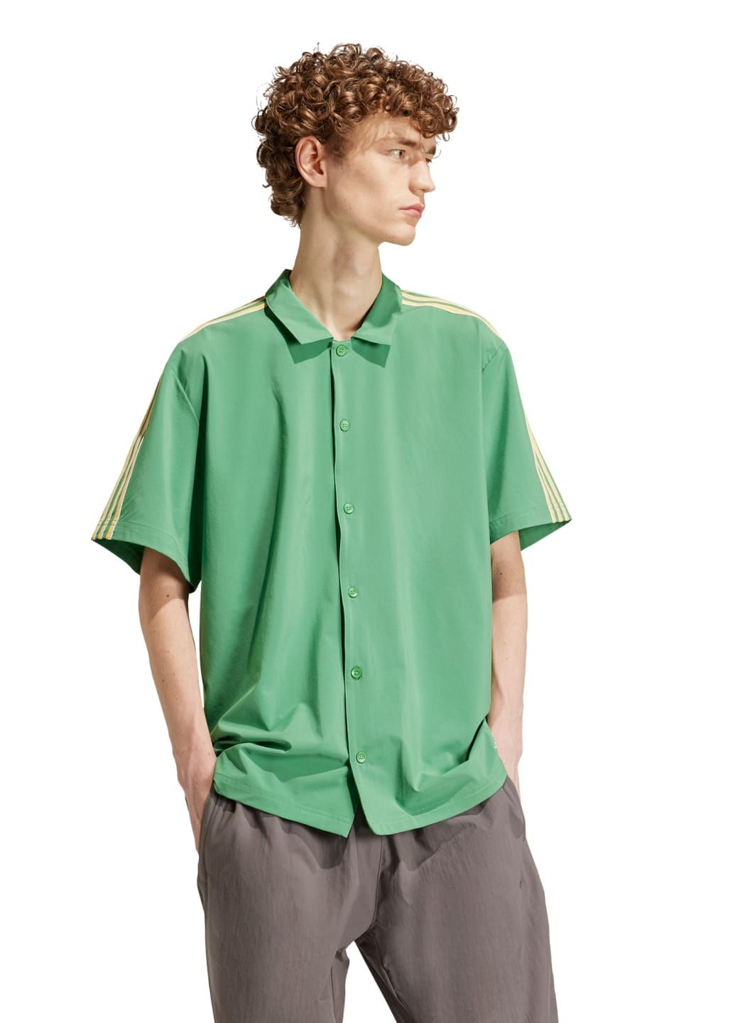 Зелена сорочка short sleeve adidas
