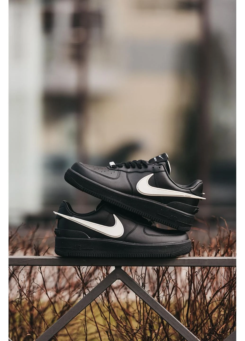 Комбіновані кросівки air force x ambush black демісезон Nike 1355