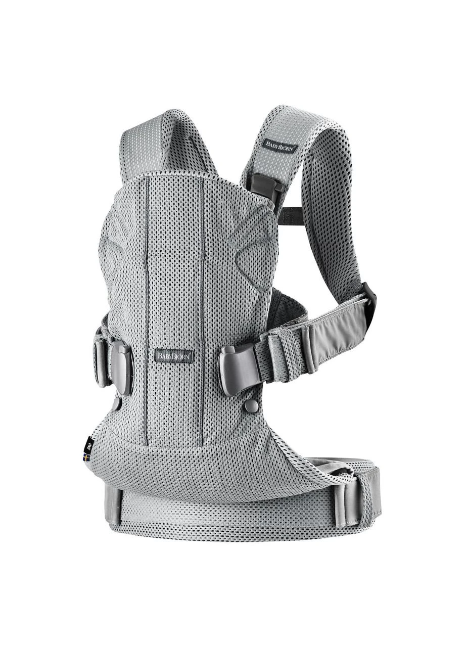 Кенгуру-переноска One Air 3D Mesh Silver, 7317680980045 BabyBjorn (362540849)