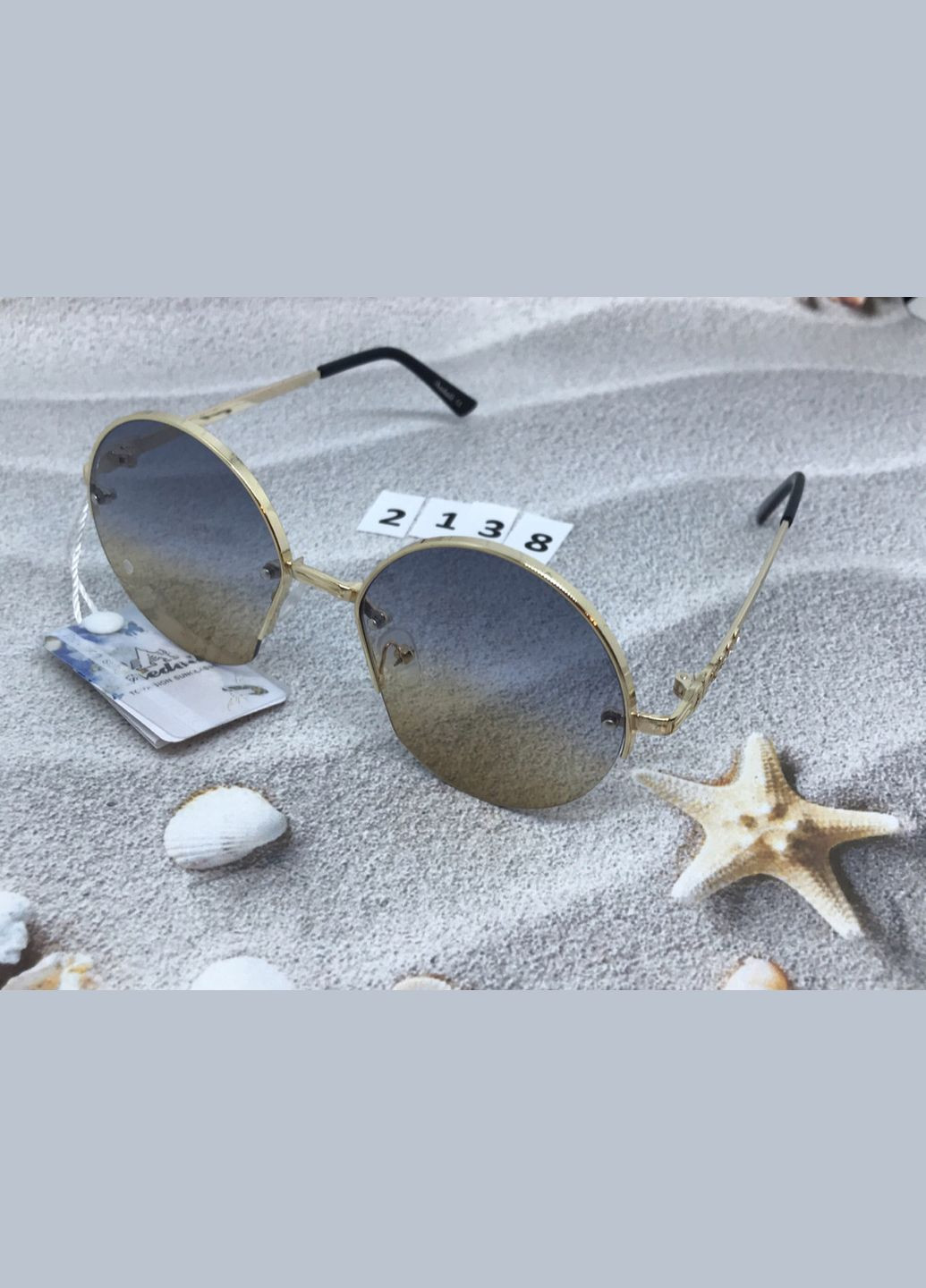 Солнцезащитные очки линза с переходом двух цветов No Brand (303723555)