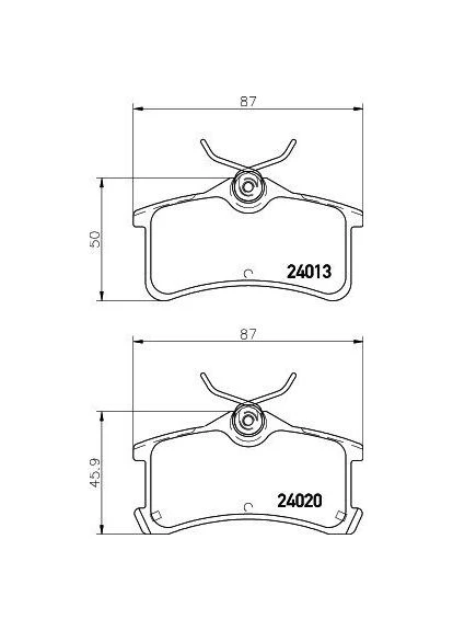 Колодки тормозные дисковые задние Toyota Avensis, Corolla 1.4, 1.6, 1.8, 2.0 (99-03) (NP1103) Nisshinbo (364973646)
